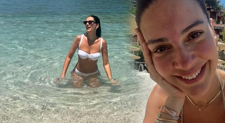 4 ayda 20 kilo vermişti Bergüzar Korelden yeni tatil pozları