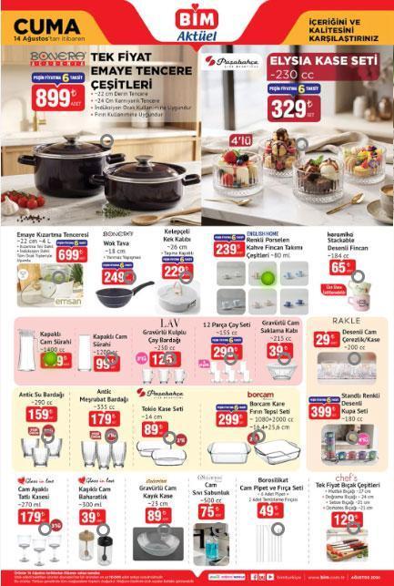 BİM 14-20 AĞUSTOS AKTÜEL KATALOG ÜRÜNLERİ TAM LİSTE