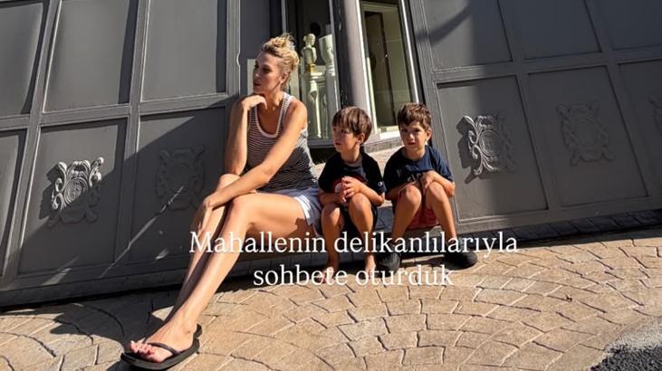 Yasemin Şefkatliden esprili paylaşım Mahallenin delikanlılarıyla sohbete oturduk