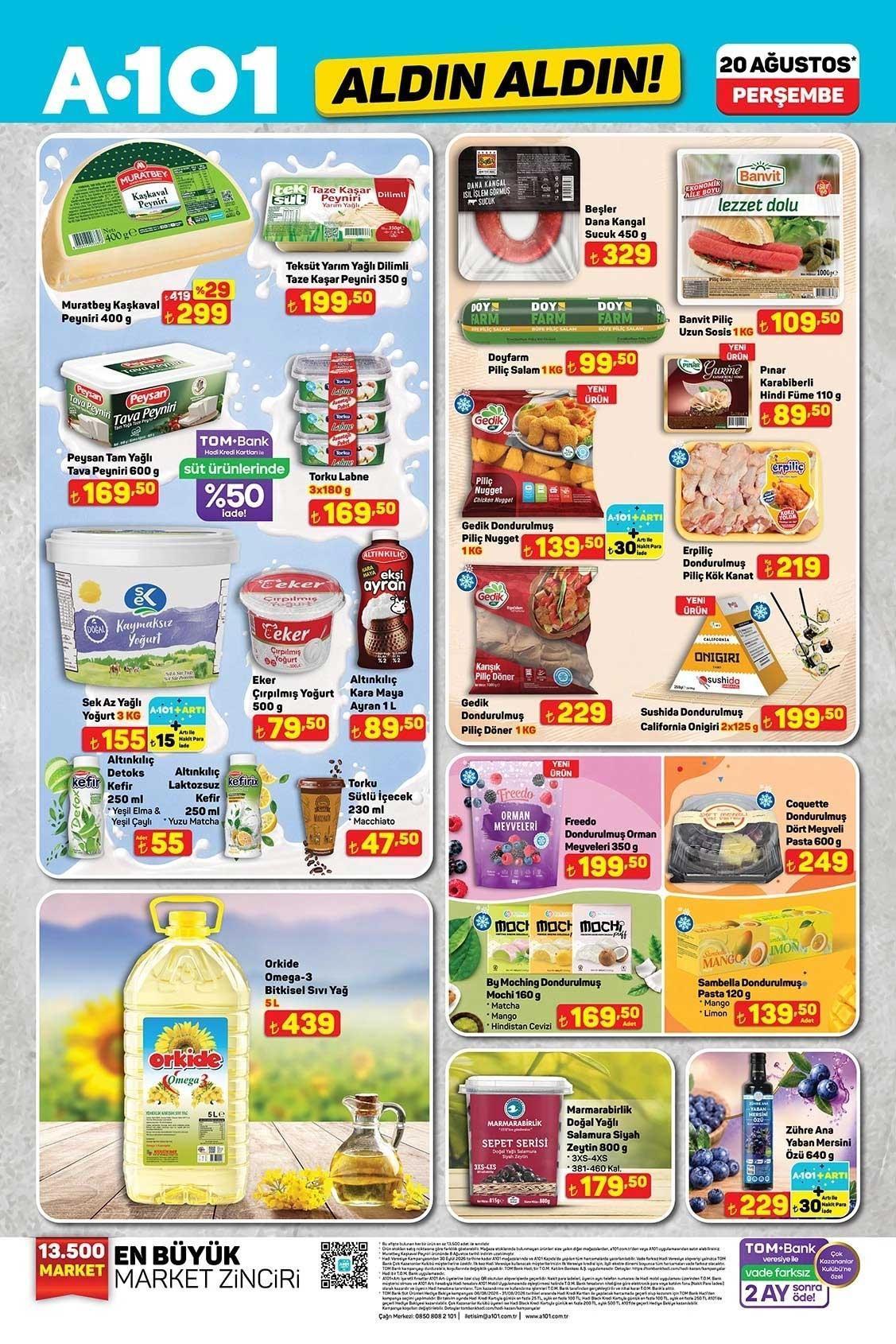 A101 ALDIN ALDIN 20 AĞUSTOS PERŞEMBE AKTÜEL KATALOĞU