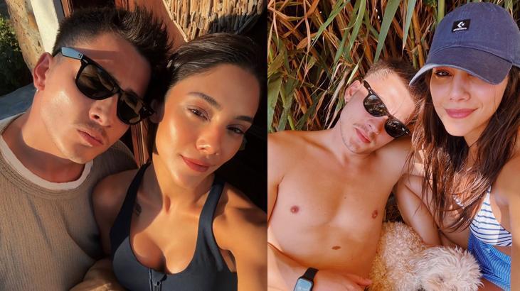 Bozcaada’da romantik tatil Atakan Özkaya ve sevgilisi Dilin Döğerden aşk dolu pozlar