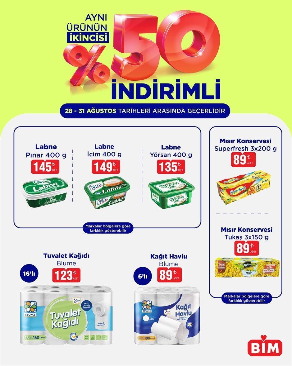 28-31 AĞUSTOS BİM İNDİRİMLİ ÜRÜNLER KATALOĞU
