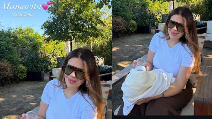 Anneliğin tadını çıkarıyor Merve Dinçkol ve minik kızı Defne Yazdan yeni kare