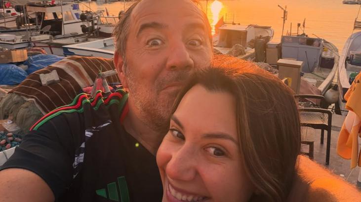 Urlada aşk tazelediler Ata Demirer ve sevgilisi Dilara Alemdardan romantik kareler