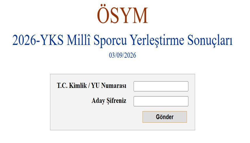 YKS SPORCU YERLEŞTİRME SONUÇLARI NASIL SORGULANIR