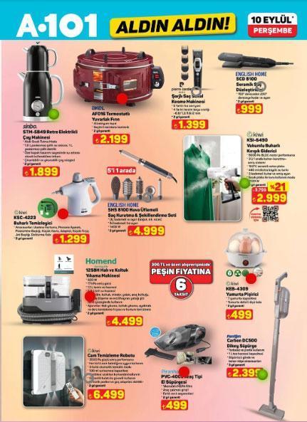 SATIŞTA 10-16 EYLÜL A101 AKTÜEL KATALOG TÜM ÜRÜNLER: A101 indirimli ürünler kataloğu yayımlandı İşte 10 Eylül itibariyle A101 Aldın Aldın kataloğu