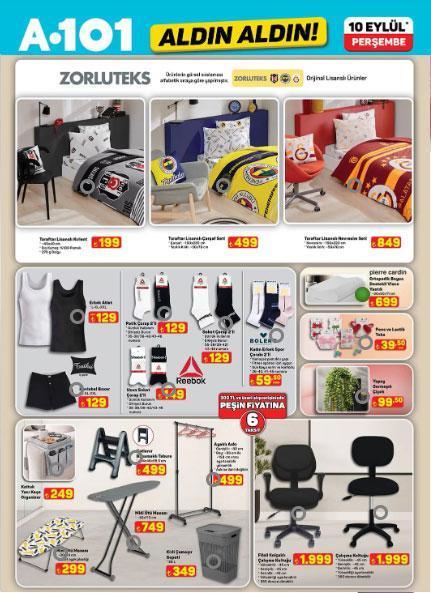 SATIŞTA 10-16 EYLÜL A101 AKTÜEL KATALOG TÜM ÜRÜNLER: A101 indirimli ürünler kataloğu yayımlandı İşte 10 Eylül itibariyle A101 Aldın Aldın kataloğu