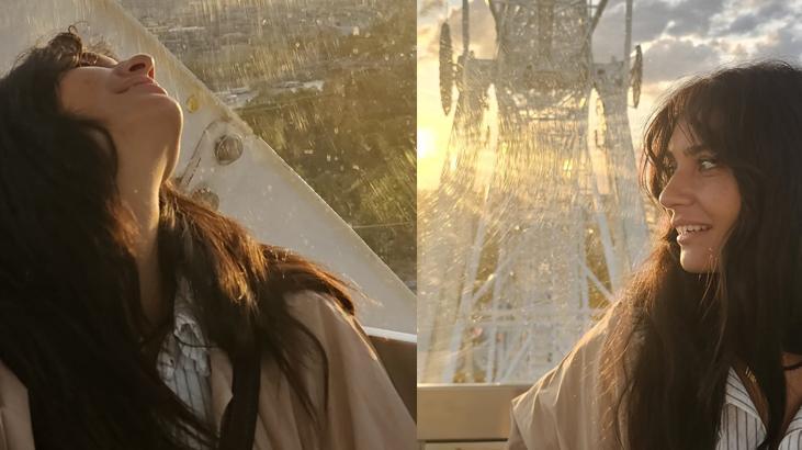 Paris pozlarıyla tam not aldı Tuba Büyüküstünün sade güzelliğine yorum yağdı