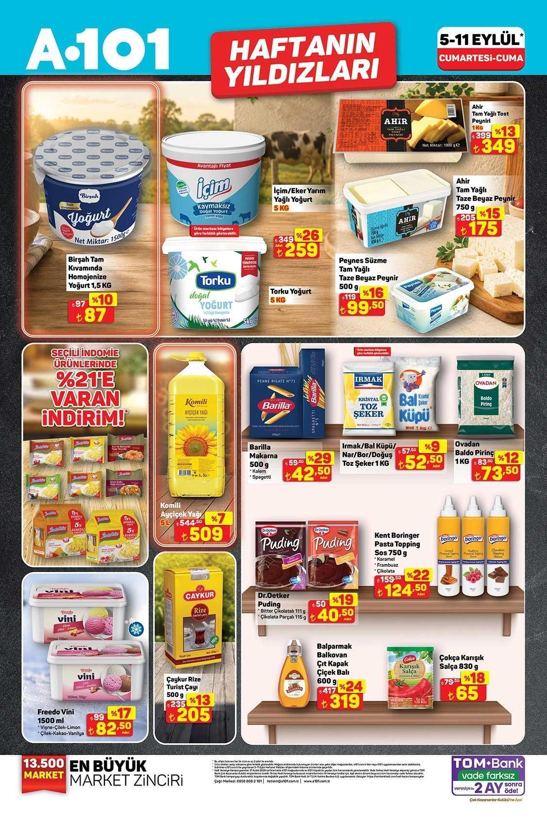 5-11 EYLÜL A101 HAFTANIN FIRSATLARI AKTÜEL KATALOĞU
