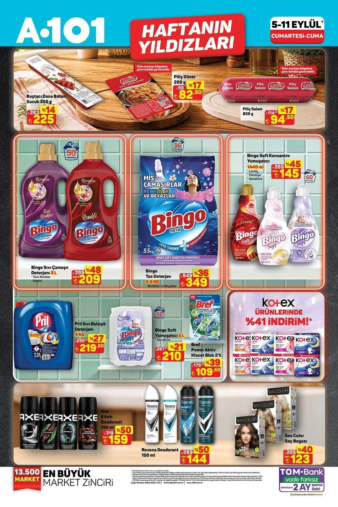 5-11 EYLÜL A101 HAFTANIN FIRSATLARI AKTÜEL KATALOĞU