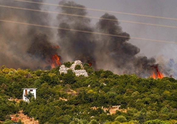 Adana ve Antalyadaki orman yangınlarından görüntüler