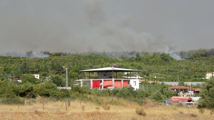 Adana ve Antalyadaki orman yangınlarından görüntüler