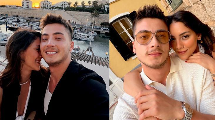 Aşk tam gaz devam ediyor Atakan Özkaya ve Dilin Döğer çiftinden romantik kareler