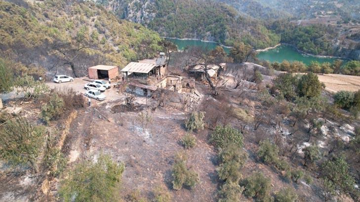 Adana ve Antalyadaki orman yangınlarından görüntüler