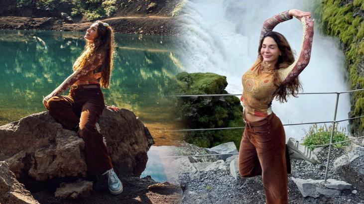 Yeni rotası İzlanda oldu Ebru Şahin pozlarıyla tam not aldı