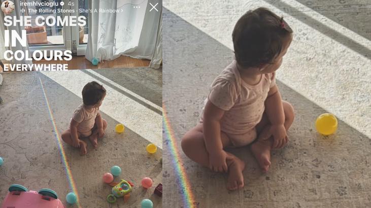 Gözü gibi sakınıyor İrem Helvacıoğlu kızı Soranın yeni halini paylaştı