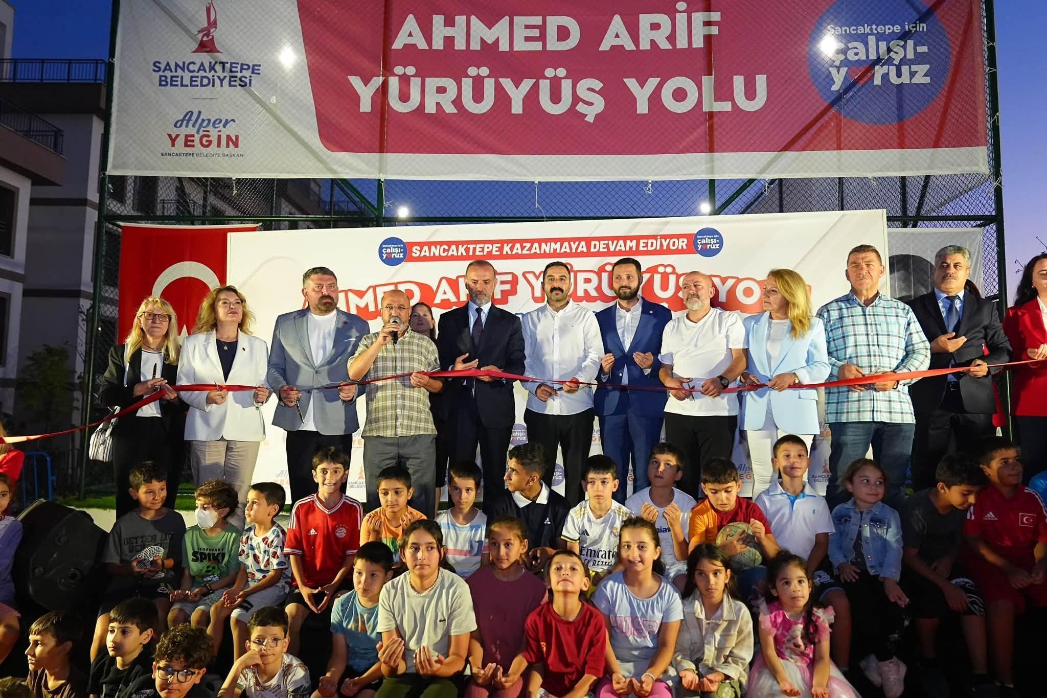 Sancaktepe’de ‘Ahmed Arif Yürüyüş Yolu’ hizmete açıldı