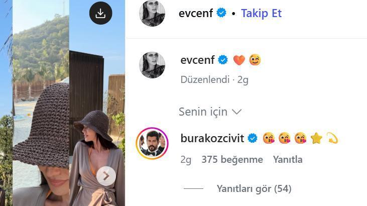 Fahriye Evcenin paylaşımına eşi Burak Özçivitten jet hızında yorum