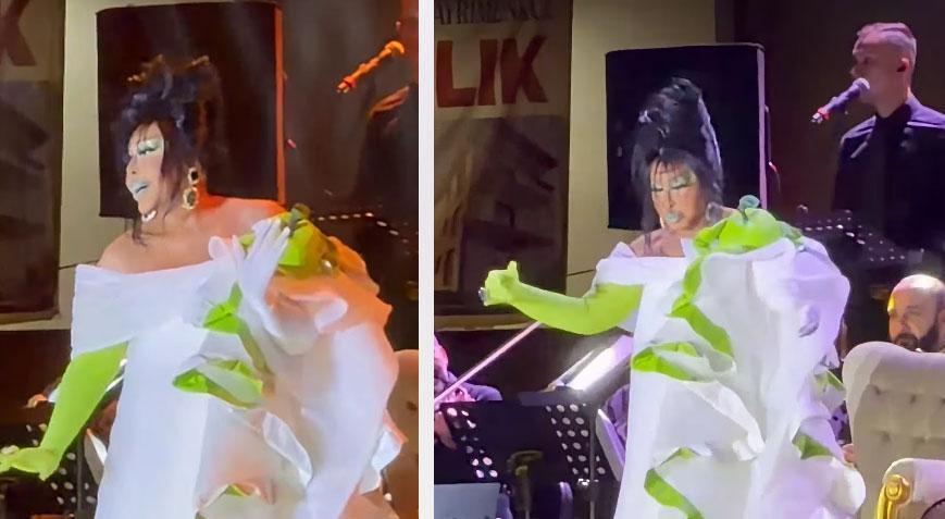 Diva şov Bülent Ersoyun elmalı kostümü olay oldu