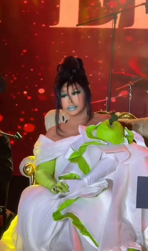 Diva şov Bülent Ersoyun elmalı kostümü olay oldu