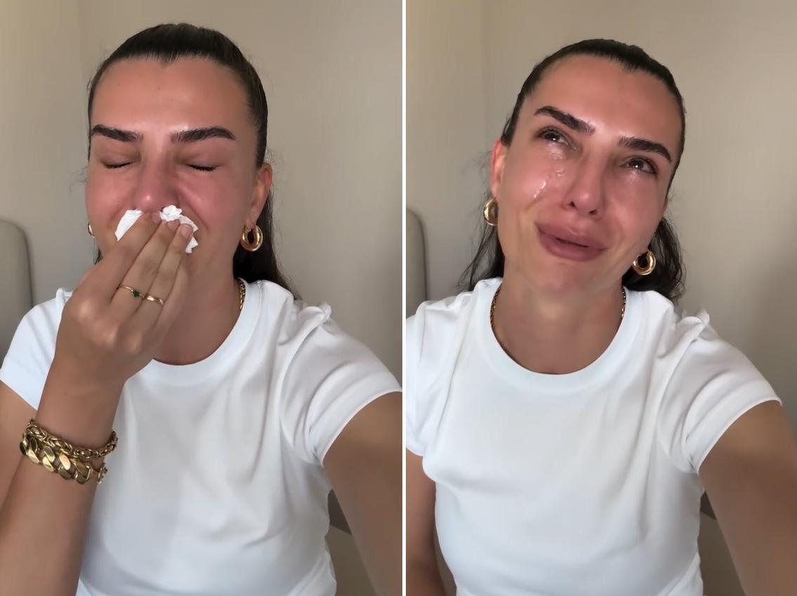 Merve Aydın kaybettiği annesini anarken gözyaşlarına boğuldu: Şuram düğümleniyor