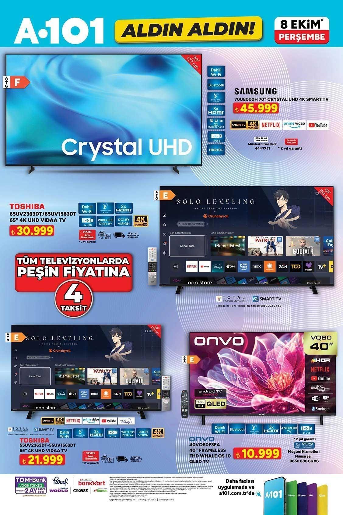 8 EKİM PERŞEMBE A101 ALDIN ALDIN AKTÜEL KATALOĞU