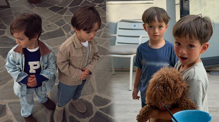 İbrahim Tatlısesin torunları kocaman delikanlı oldu İşte Emir ve Ayelin son hali