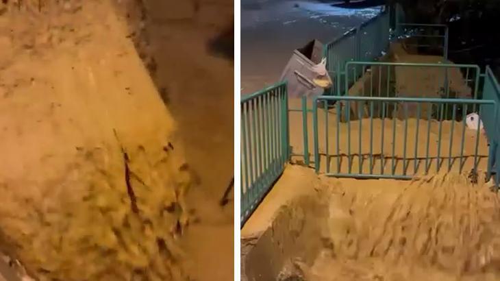 Heavy rain causes flooding in Kocaeli