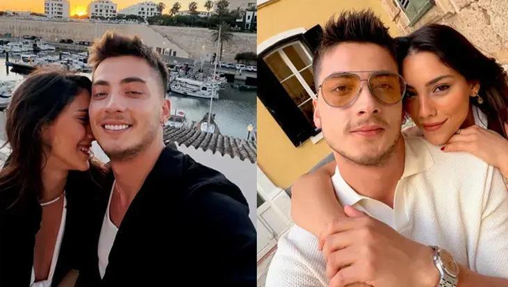 Uzak Şehir dizisinin oyuncuları Atakan Özkaya ve Dilin Döğer'den romantik kareler geldi