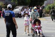 Okula giden öğrencilere trafikte zabıta desteği