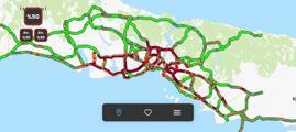 İstanbul-İstanbul'da trafik yoğunluğu yüzde 90'a ulaştı