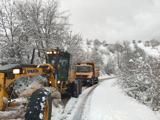 Amasya’da 28 köy yolu, kardan kapalı