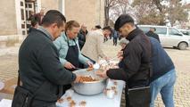 Muhtarlardan dua ve lokma ikramı