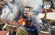 Tekirdağ'da pazar tezgahlarında başlayan yangın, evlere sıçradı