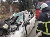 Park halindeki TIR’a çarpan otomobil sürücüsü hayatını kaybetti