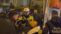 İstanbul'daki eylemde göğsüne parke taşı isabet eden polis yaralandı