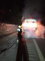 Otoyolda TIR yangını