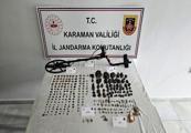 Karaman'da 118 parça göktaşı ele geçirldi