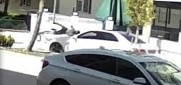 Bisikletli öğrenciye otomobilin çarptığı kaza kamerada