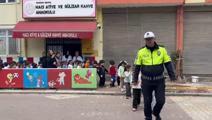 Samsun'da anaokulu öğrencilerine trafik eğitimi verildi