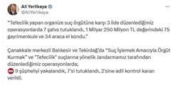 Çanakkale merkezli 3 ilde 'tefeci' operasyonu; 7 tutuklama
