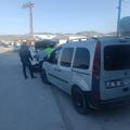 Trafikte kola şişesi fırlatan sürücüye 1986 TL ceza yazıldı