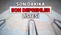Son dakika AFAD Son Depremler Listesi: Deprem mi oldu, nerede, saat kaçta, kaç büyüklüğünde deprem oldu?