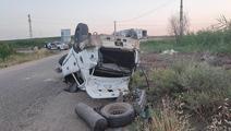 Diyarbakır'da feci kaza: Otomobil taklalar attı, 1 ölü, 4 yaralı