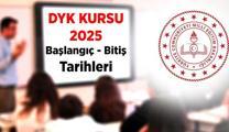 DYK Yaz kursu ne zaman başlıyor? 2025 DYK kursları ne zaman bitiyor?
