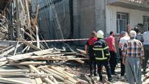 İnşaat halindeki binada betön dökümü sırasında çökme; 7 işçi yaralı