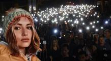 Trabzon'da boşanma aşamasındaki kocasının katlettiği Sinem için 'ışıklı' anma