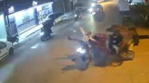 Adana'da iki motosikletin çarpıştığı kaza kamerada