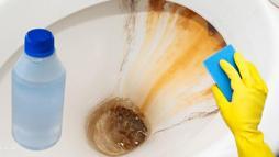 Çamaşır suyunu rafa kaldıran yöntem! Klozete damlatınca bembeyaz oluyor