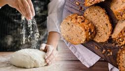 Ekmeği yaparken fırını önceden ısıtan yandı! Mayayı sirkeyle açınca kabarıyor